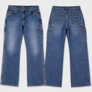 36/32 Blue Mountain Carpenter Y2K Jeans 90's Workwear Utility Skater Denim